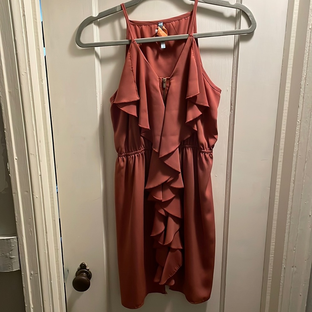 Burnt Orange Moonlight Dress